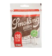 Smoking Filter Slim Brown Ø6mm 120 pcs