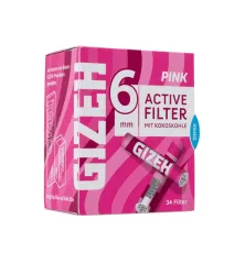 Gizeh Pink Active Filter Ø6mm 34 Stk