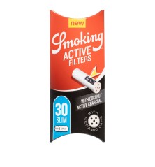 Smoking activated carbon filter Slim - 30 pcs