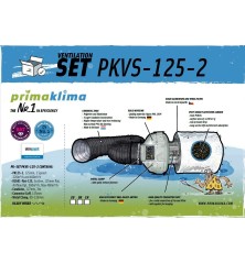 Prima Klima PKVS-125-2 ventilation set Ø125 mm - 2 speeds