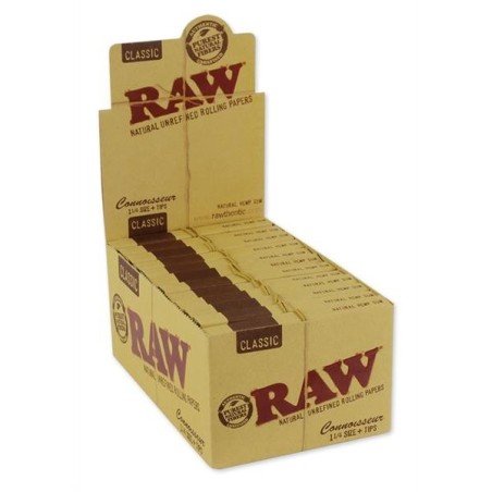 RAW Classic Connoisseur 1¼ Size Paper und Filter Tips - 24er Box