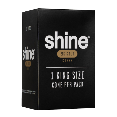 Shine 24K King Size Gold Cone - 12er Box