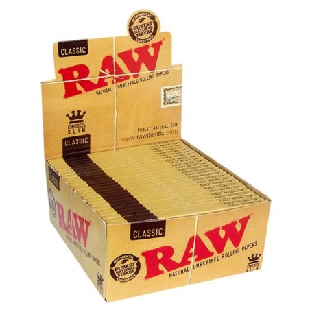 RAW Classic Kingsize Slim Blättchen - 50er Box