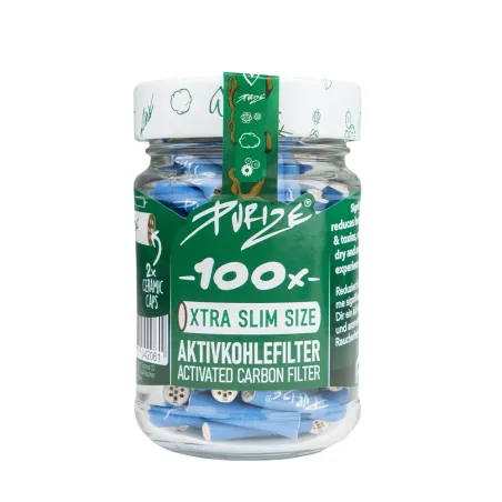 PURIZE Glas XTRA Slim Ø5,9mm 100 Stk Blau
