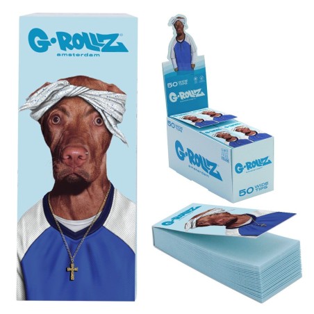G-Rollz Pets Rock Two Rap Blaue Filter Tips - 24er Box
