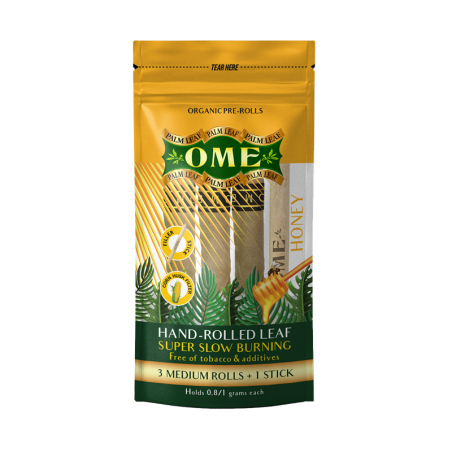 OME Pre-Rolls Palm Leaf Medium Honey 3 Stk