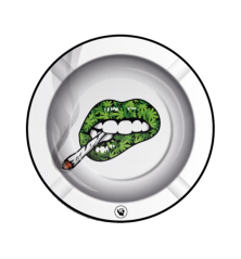FIRE-FLOW™ Metal Ashtray 420 Lips - small