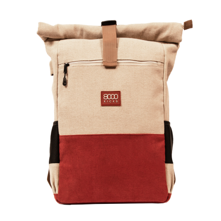 8000Kicks Everyday Backpack Beige & Red