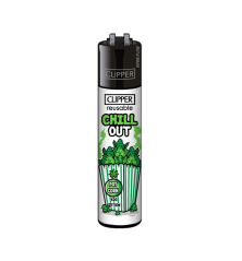 Clipper Feuerzeug Weed Slogan #10 - Chill Out